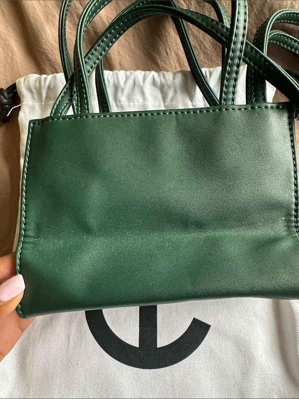 Telfar Small Shopping Bag in Dark olive-green - Picture 4 of 5